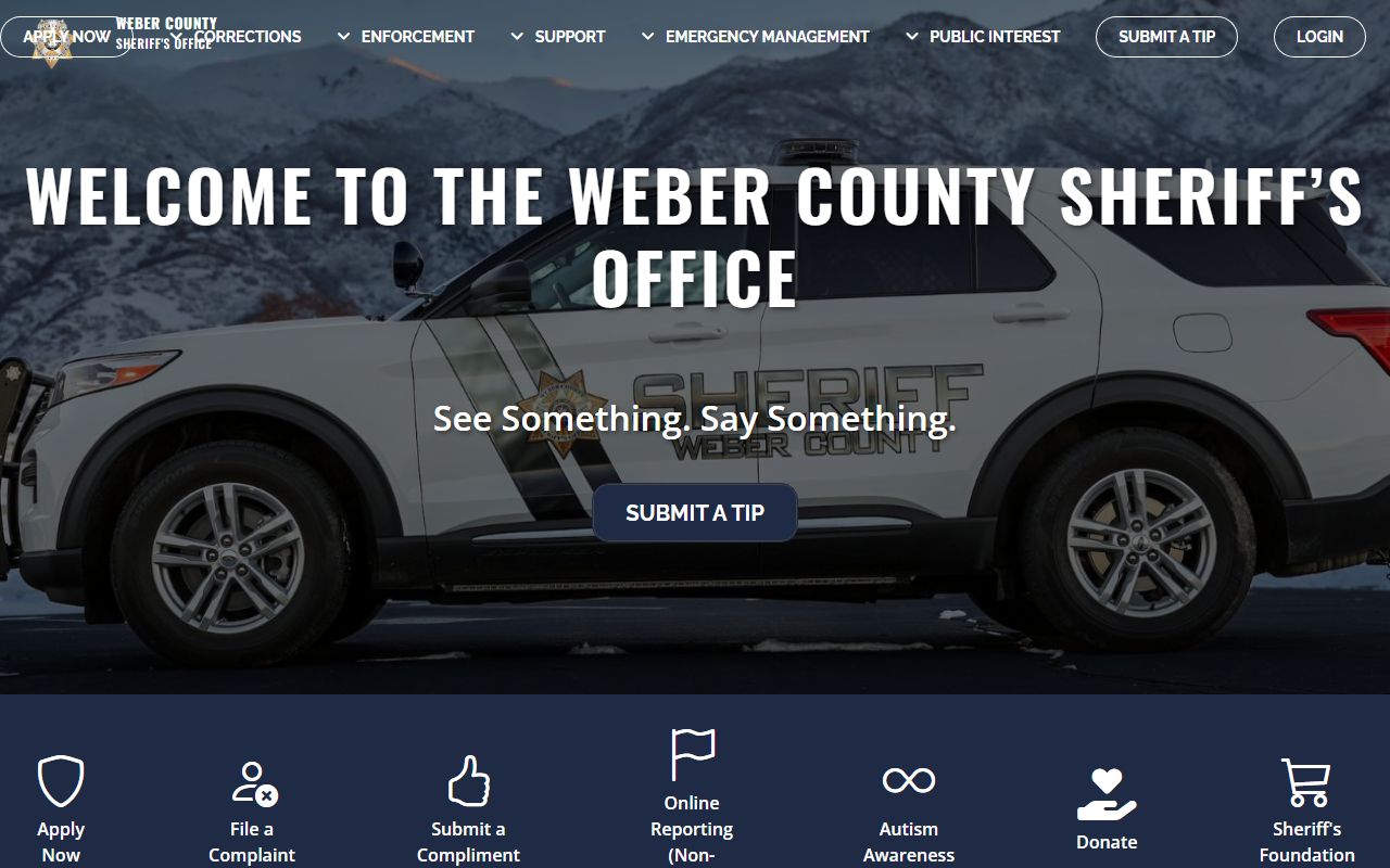 Weber County Sheriff's Office for booking releases and inmate records
